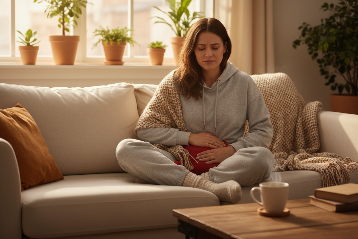 femme qui a mal pendant ses regles